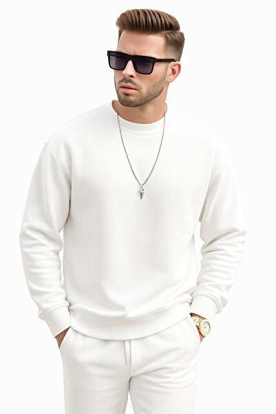 DeFacto Erkek Slim Fit Günlük Basic Sweatshirt Üst
