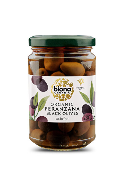 biona Masline negre Peranzana in saramura, bio, 280g,