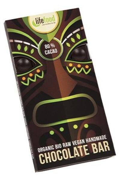 LifeFood ciocolata 80% cacao raw 70g