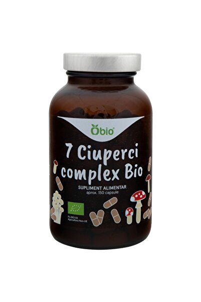 OBİO 7 Ciuperci complex, bio, 150 capsule (45g),
