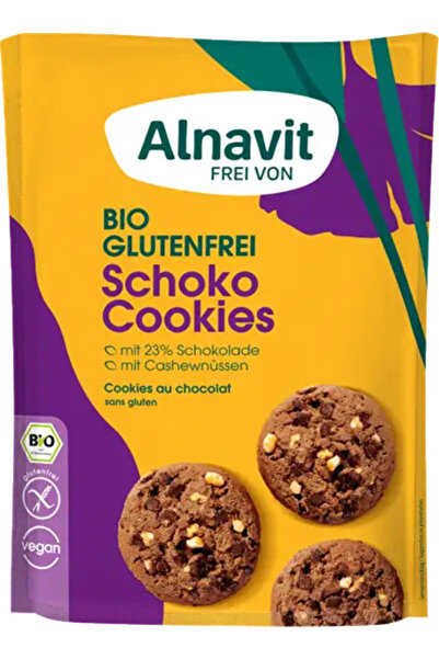 Alnavit Gluten-free chocolate cookies, organic, 125g