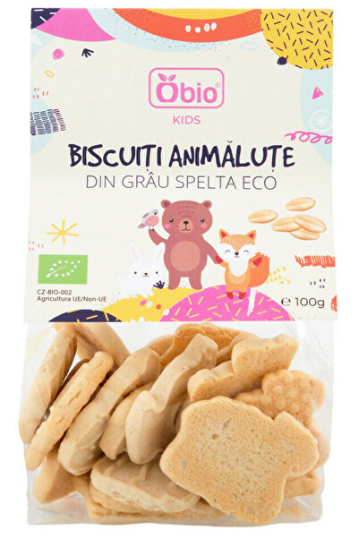 OBİO Biscuiti animalute din grau spelta bio 100g