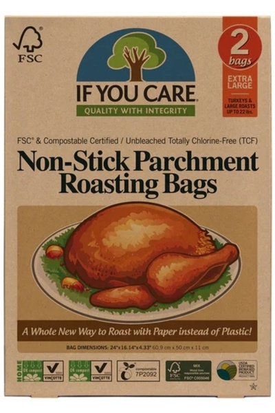 If You Care Pungi pentru copt nealbite, fara clor, compostabile, Extra Large,...