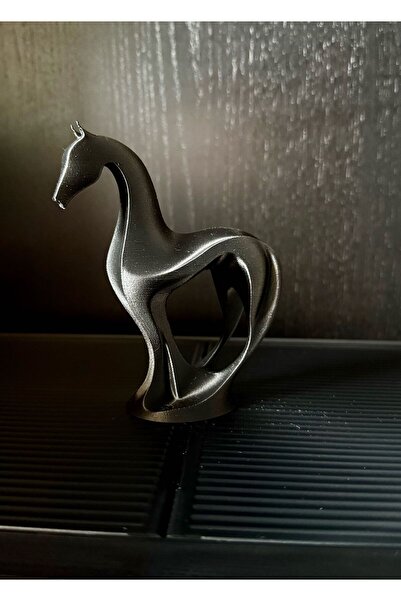 TSC Minimal Soyut AT Heykeli – Hediyelik Ev Dekorasyon Ürünü 15 cm