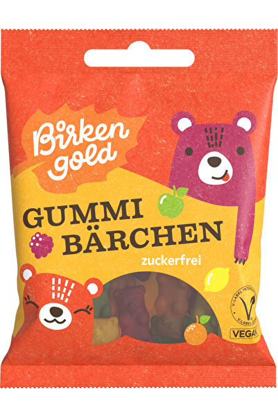 Birkengold Jeleuri cu zmeura fara zahar si gelatina, 50g,