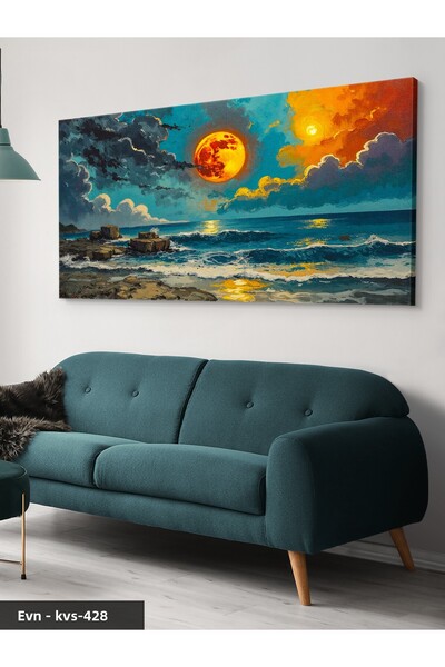 Evinemoda Маслена живопис „Залез“ - платно
