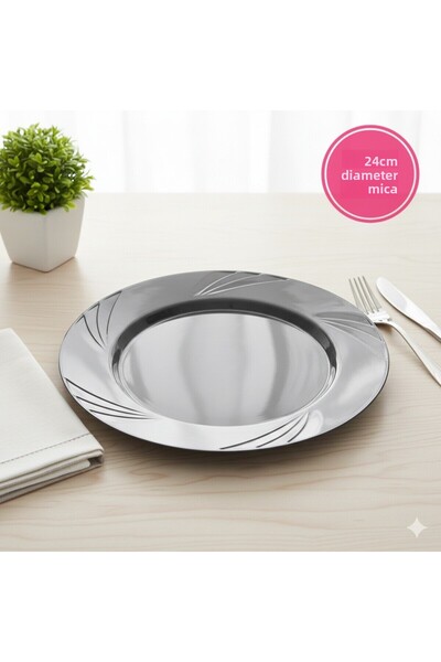 Ta-Fu Global Mica Colorful Plate Set of 6 23cm Diameter