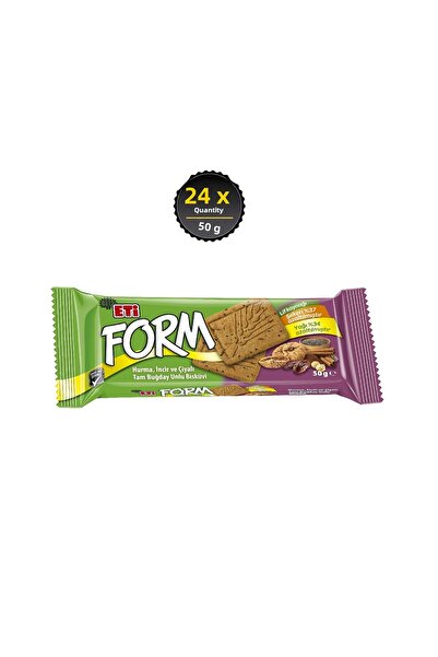 Eti بسكويت التمر والتين والندى - 50 جرام × 24 قطعة