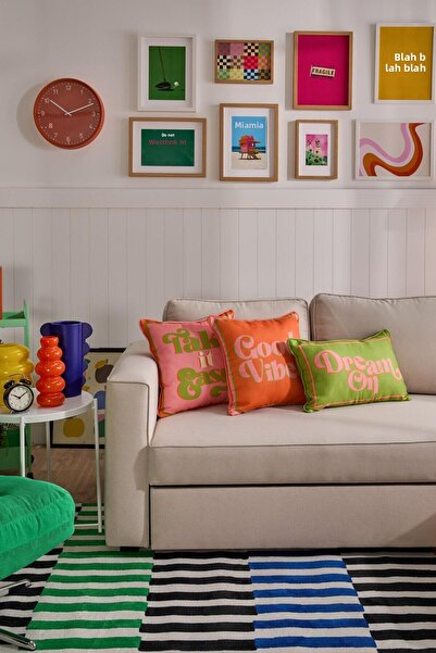 Vanilla Home Colorista 3-Piece Throw Pillow Cover Set