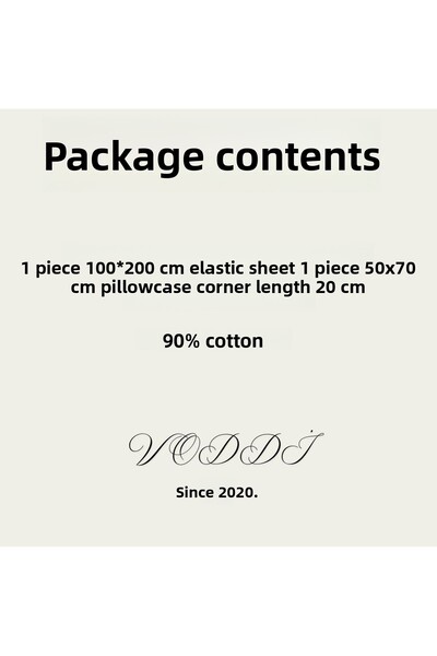 VODDİ Child Pattern |   Single Fitted Sheet Set |   Anti-Sweat Surface |   70% Cotton