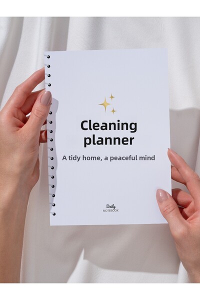 daily notebook Cleaning Planner - Weekly and Monthly Home Organization Notebook - (A5 Medium Size)-52 Weeks