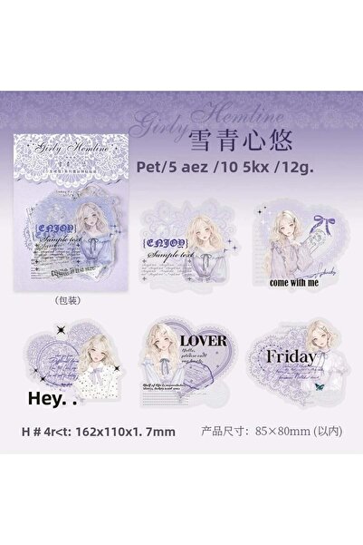 İthal 10 bucăți autocolant PET pentru colaj pentru fete