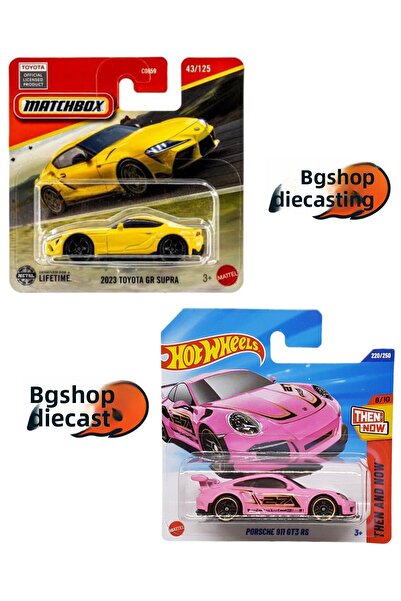 HOT WHEELS سيارة تويوتا جي آر سوبرا 2023 من ماتشبوكس - بورش 911 جي تي 3 آر إس