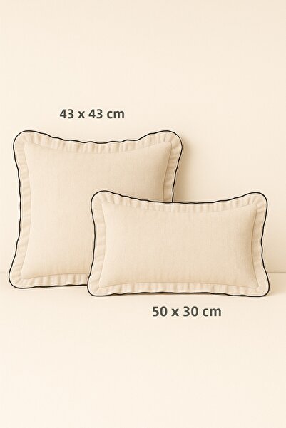 Mirilliahome غطاء وسادة مكشكش - غطاء وسادة مزخرف