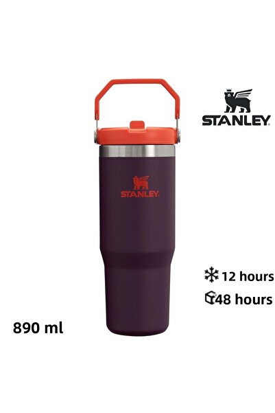 Stanley The Iceflow Flip Straw Thermos Cup with Straw 0.89 Lt Flask Purple
