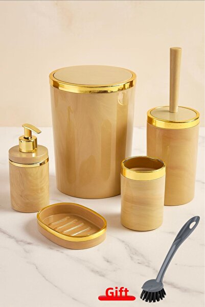 Herza House 5 Piece Acrylic Bathroom Set