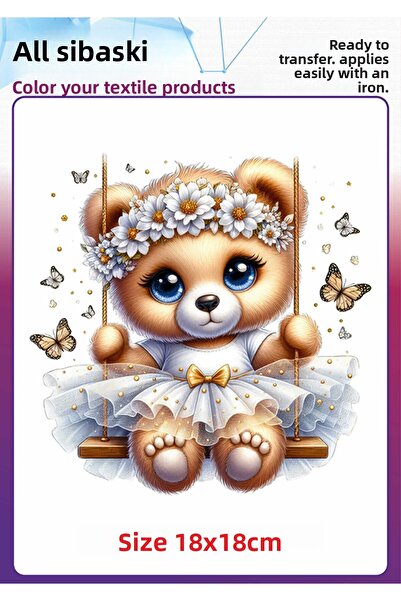 F17 Ajans طباعة نسيجية لدب لطيف تلتصق بالملابس عند الكي