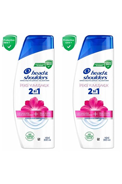 Head & Shoulders شامبو ناعم كالحرير 2 في 1 فعال ضد القشرة × 2 قطعة