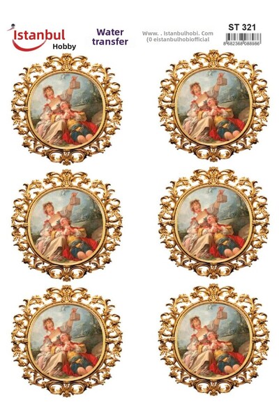 İstanbul Hobi ورق نقل مائي 25×35 سم ST-321