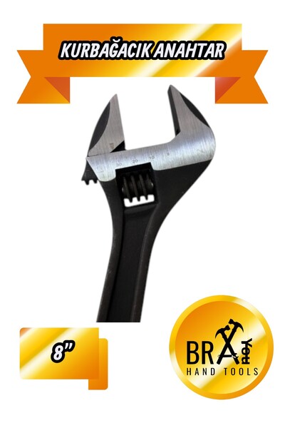 BRATİ HAND TOOLS 8 No. Frog Wrench Adjustable Wrench 8''
