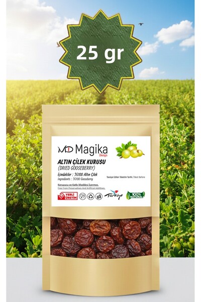 Magika Design 25 جرام من الفراولة الذهبية المجففة، حصاد طازج، إنتاج محلي، فراولة ذهبية 100% بدون إضافات