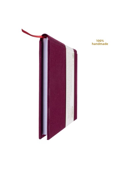 BİDEFTER Music Notebook (No Key) 100% Handmade, Hand Stitched – 2026 Collection – Viscose Fabric Hardcover – A/5