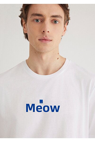 Mavi Bílé tričko Miav s potiskem Regular Fit / normální střih 067153-620