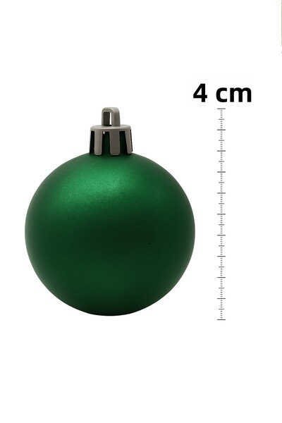 Waldern 4 cm 12 τεμάχια Πράσινη χαριτωμένη μπάλα (6 γυαλιστερό-6 μεταλλικό) Στολίδι Χριστουγεννιάτικο Δέντρο