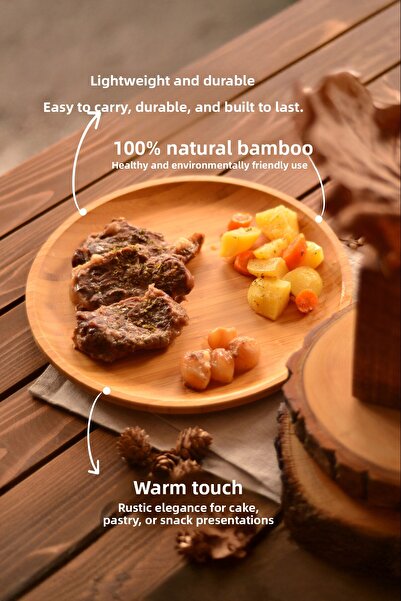 Bambum طبق دائري بيني 25 سم