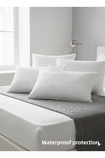 Opalin 4 Pieces 1200 Grams Liquid-Proof Orthopedic Viscos Pillow Waterproof P...
