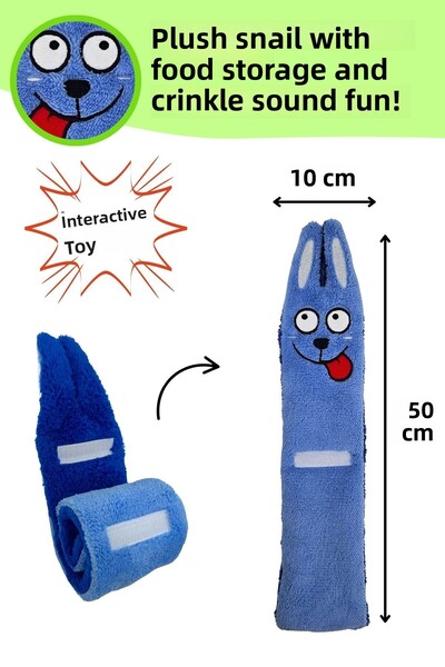 Havhav Ocean Adventure 2-Piece Dog Toy - Rustling Snail and Creaking Lobster Plush Set