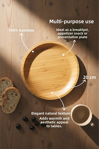 Bambum طبق دائري بيني 20 سم