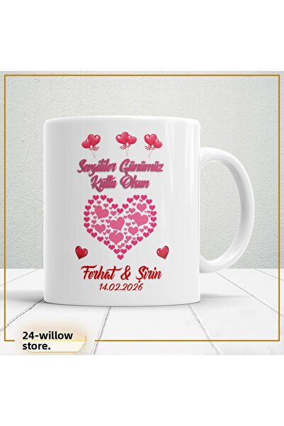 WİLLOW STORE كوب خزفي لعيد الحب، خاص بالمحبين، الحب، والحب - 45