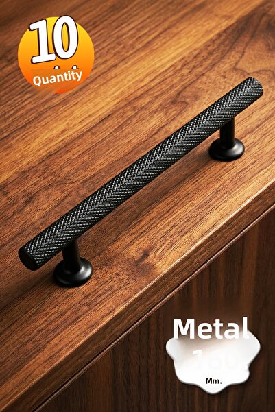 Badem10 10 bucăți Doruk negru 160 mm, mobilier metalic, sertar de bucătărie, ...