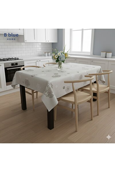 Blue Home 🆕 Tablecloth Fiber-Lined Pvc Non-Slip Stain-Resistant Wipeable Kitchen and Garden Tablecloth.