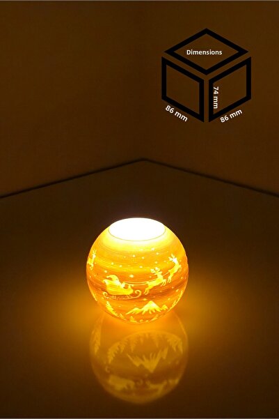 Filamentim حامل شموع تيل لايت بتصميم سانتا كلوز لعيد الميلاد رقم 2106N (يشمل ...