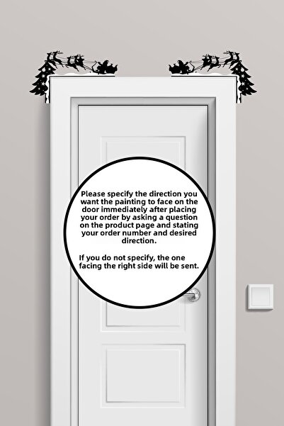 To Design Lab Santa Claus - Deer - Snow New Year Themed 2-Color Door Ornament