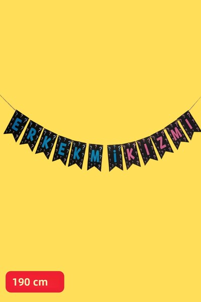 Baloncu Dede Προμήθειες για πάρτι αποκάλυψης φύλου για πάρτι Baby Shower Banner Boy or Girl