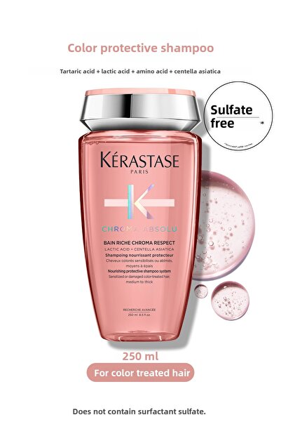 Kerastase Șampon hrănitor și protector Chroma Absolu Bain Riche pentru păr vopsit 250 ml