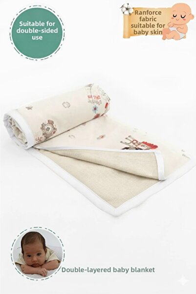 mordesign Double Layer Baby Blanket, Swaddle Blanket for Newborns, Animal Series