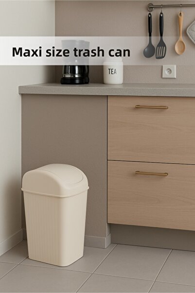 Orvila Countertop Practical Maxi Trash Can 10.5 Lt.