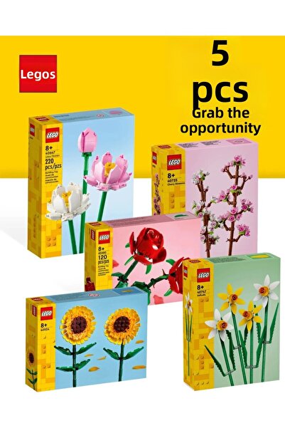 LEGO 5-Piece Flower Set - Icons