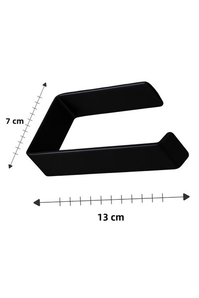 eldiven matik Adhesive Toilet Paper and Towel / Towel Paper Holder Double Set - Black