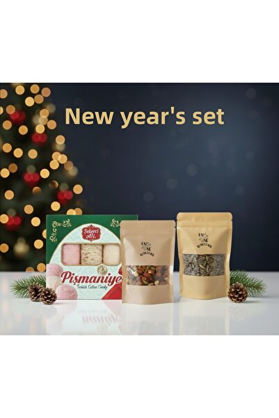 ÜNSEKURUYEMİŞ مجموعة رأس السنة (مزيج من الفواكه الاستوائية المجففة - مزيج من ...