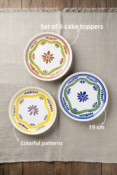 Bambum Modern 6-Piece Cake Plate Leo