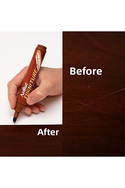 Badem10 Mahogany Color Furniture Touch up Pen Wood Table Coffee Table Cabinet Pen Hardwood Scratch Remover Crack Filler