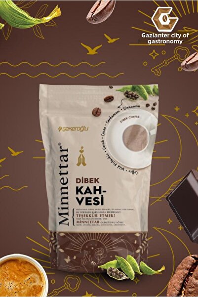 Şekeroğlu Cafea Minnettar Dibek – Cafea turcească măcinată pe piatră cu roșcove și condimente, 165g