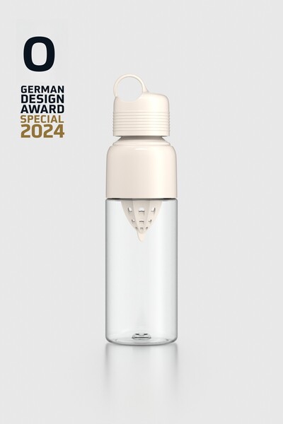 Renga Moon 600 ml Tritan Infuser Detox Bottle 911028 Beige