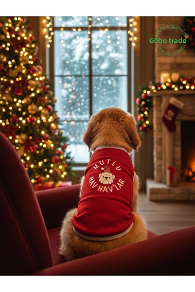 Gobo Mutlu Hav Hav'Lar New Year's Themed Cat and Dog Outfit Dress New Year Design Small/S/Size 1