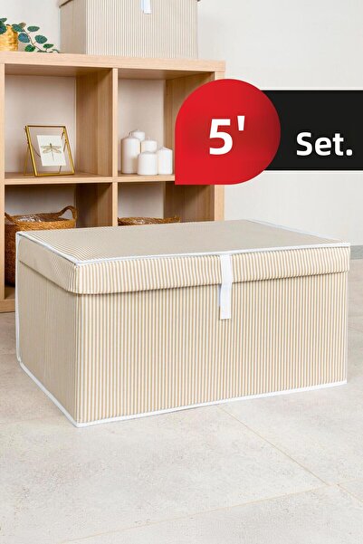 ALAS صندوق تخزين بني ميجا مع غطاء - متعدد الأغراض، 60x40x30 بني